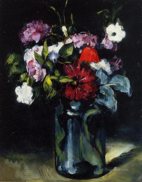  vase Oil Painting - Flowers in a Vase 2 Paul Cezanne